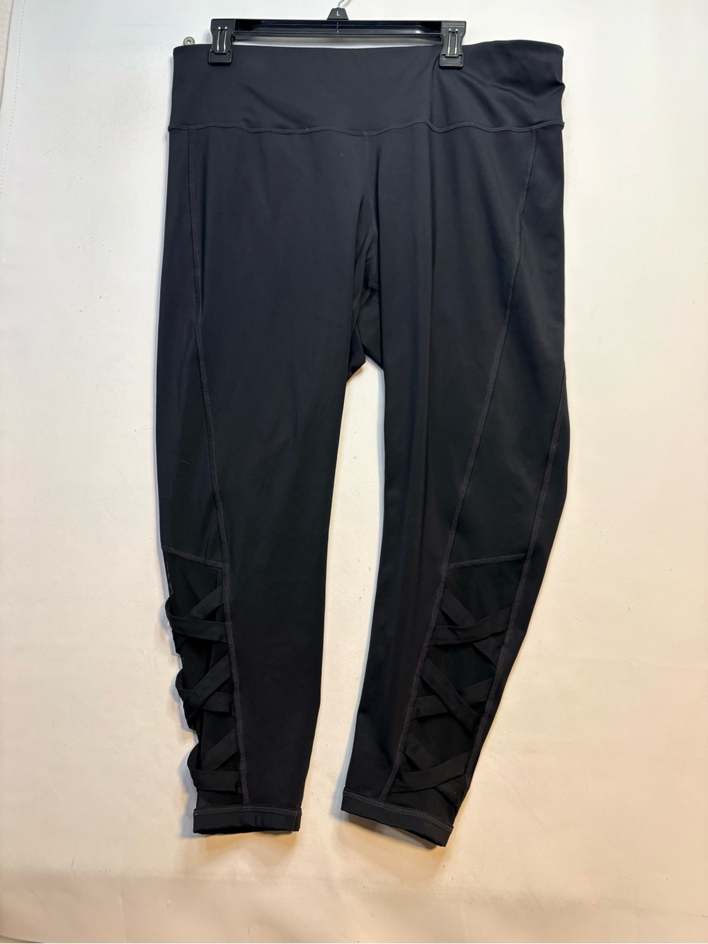 Ideology Black Crisscross Ankle Performance Joggers